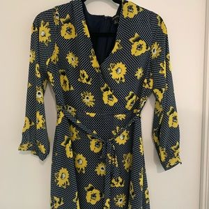 Banana republic Flower and Polka Dot Dress